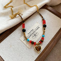 Beaded Gold Tone Charm Necklaces In Five Designs Pendant Jewelry view 9