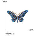 Crystal Butterfly Brooch in Four Jewel Tone Colorways view 6