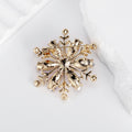 Snowflake Two Designs Metal Brooch Pin for Jackets and Lapels view 3