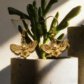 Gold Tone Farm Animal Drop Earrings in Eight Designs view 6