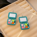 Glitter Eyeshadow Palette Mirror Drop Earrings Two Colors view 7