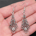 Filigree Teardrop Earrings in Detailed Metal Finishes for Jewelry Making view 3