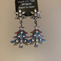Crystal Christmas Tree Drop Earrings in Four Colors view 7