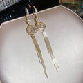 Gold Tone Floral Threader and Hook Earrings in Three Styles view 7