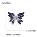 Layered Crystal Butterfly Brooch in Four Rich Colors view 5