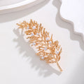 Gold Tone Wheat Pearl Look Two Designs Metal Brooch Pin 3 x 7.8 cm view 5