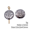 Textured Round Small Hole Beads in Three Finishes for Jewelry Making view 5