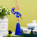 Chinese Dragon Tassel Keychains in Forty Eight Color and Motif Options view 6