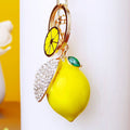 Jeweled Fruit and Vegetable Keychains in Sixty-Four Pictured Designs view 1