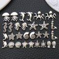Antique Silver Spacer Bead Shell Beads with 18 Listed Options view 1