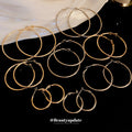 Geometric Hoop Earrings in Twenty Six Colors and Shapes view 1