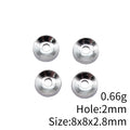 Round Smooth Spacer Beads in Two Colors and Three Sizes view 5