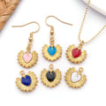 Gold-Tone Heart Metal Charms with 6 Listed Options view 3
