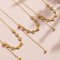 Gold Silver Heart Slider And Star Pendant Necklaces Zircon view 3