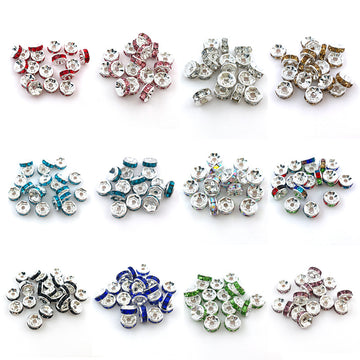 Assorted 100-Pack Metallic Spacer Bead Metal Beads with 25 Listed Options