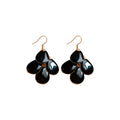 Tiered Enamel Teardrop Earrings in Red and Blue, Two Styles view 5