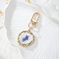 Round Birth-Flower Pressed Botanical Lobster-Clasp Charms in Nineteen Designs view 11
