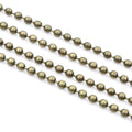 Metal Ball Chains in Four Finishes and Multiple Diameters view 6