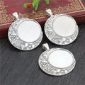 Crescent Knot Round Pendant Bezel Blank for Cabochon Craft view 4