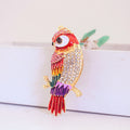 Multicolor Rhinestone Parrot Keychain With Lobster Clasp view 5