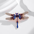 Dragonfly Crystal Metal Brooch Pin for Jackets and Lapels view 4