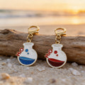H2O Flask Chemistry Enamel Charm Keychain Two Colors view 3