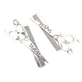 Scissors and Comb Hairdresser Pendant in Antique Silver view 5