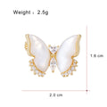 Gold Tone Silver Tone Butterfly Crystal Fifteen Designs Metal Brooch Pin view 4