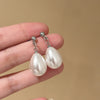 Silver Teardrop Drops