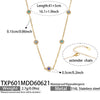 Gold Blue Necklace