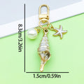 Starfish, Conch and Shell Charm Keychains Featuring Conch Across 59 Pictured Variations view 9