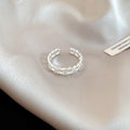 Silver Open Rings Eleven Styles Crown Flower Pearl Shield view 3