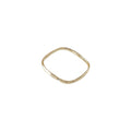 Gold-Tone Square Geometric Ring Single Accent Stone view 5
