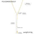 Gold Marine Whale Fish Bead Necklace Y-Lariat Ball Chain Set view 6