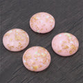 Gold Fleck Round Resin Cabochons in Eleven Color Options view 8