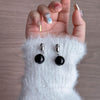 Silver Black Bead
