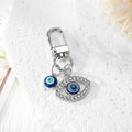 Silver Tone Blue Evil Eye Clip Charms in Ten Designs view 9
