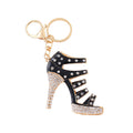 Rhinestone High Heel Keychain Metal Stiletto Bag Charm view 5