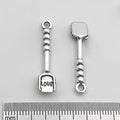 Antique Silver Zinc Alloy Spoon Fork Knife Tableware Charm Pendant for DIY Necklace Keychain