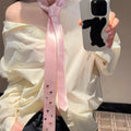 Pink and Purple Heart Detail Neck Tie Accessories Fashion Accessory view 3