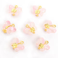 Translucent Glass Butterfly Charms in 12 Color Blends view 8