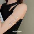 Leaf Wrap And Sculptural Wave Open Arm Cuffs In Gold Or Silver Tone view 3