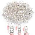 Metal Chain End Connectors in Three Sizes and Three Finishes view 6