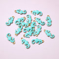Tiny Enamel Seahorse Metal Charms in Ten Color Options view 7