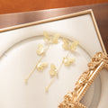 Gold Tone Butterfly Chain Tassel Long Stud Earrings view 4
