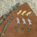 Fish Skeleton Metal Pendant Charm For Jewelry Making view 4
