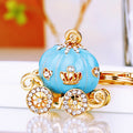 Jeweled Pumpkin Carriage Keychains in Nineteen Pictured Designs view 12