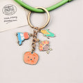 Pumpkin Turkey Corn and Winter Hat Harvest Keychain view 1