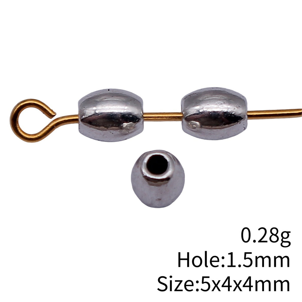 5x4x4mm 0.28g Antique Silver Zinc Alloy Oval Small Hole Spacer Beads for DIY Bracelet Jewelry Making