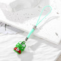 Miniature Green Frog Bell Phone Strap Charms in Six Designs view 3